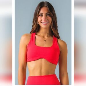 NWT ACTA ♥️ Hot Red Square Neck Contour Bra - Medium